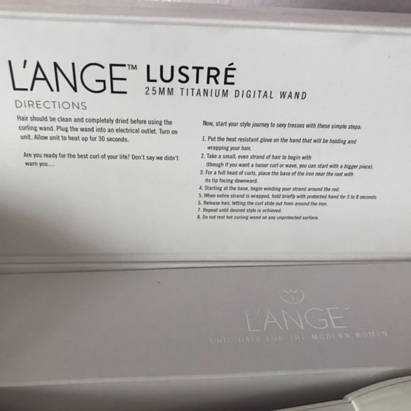 L’Ange Lustré Curling Titanium Wand | 25 MM = 1IN - Picture 4 of 6